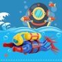 Trẻ em tắm nước tắm lặn nhân vật phản diện đồ chơi quanh co mùa xuân bơi diver trẻ em đồ chơi hồ bơi thủy triều bể bơi bạt cho bé