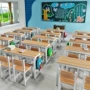 Bàn ghế văn phòng dải phòng họp đào tạo gỗ rắn bảng hạt dải sơn bàn đôi ghế - Nội thất giảng dạy tại trường bàn học cho học sinh