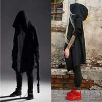 Vài áo khoác mùa xuân và mùa thu hip hop mỏng áo len nam cardigan trong dài assassin tín ngưỡng áo gió cloak phù thủy hat thời trang nữ