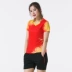 Cầu lông quần áo nam ngắn tay áo T-shirt quần short mùa hè ván bóng bàn chuyên nghiệp quần áo khô nhanh quần áo thể thao phù hợp với mô hình phụ nữ quần áo tập gym nữ nike chính hãng Trang phục thể thao