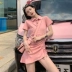 Châu Âu trạm 2019 phụ nữ mới của nhỏ tươi siêu cent minimalism retro cục Sen ngọt váy Bellflower - Váy eo cao đầm xếp ly eo Váy eo cao