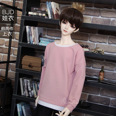 taobao agent Demon Guru BJD baby clothing 4 points 3 points SD17 Pu Shuzhuang uncle elastic casual loose small pink pink fake two T -shirts