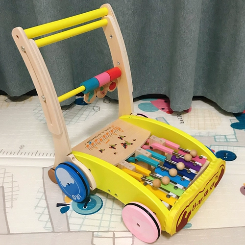 Детские ходунки, детская универсальная регулируемая коляска, деревянная игрушка, 7-24 мес.