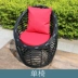 Giải trí ngoài trời wicker ghế bàn cà phê ba mảnh đồ nội thất sáng tạo dày mây ghế ngoài trời sân hiện đại phòng khách bàn ghế - Bàn ghế ngoài trời / sân ban ghe san vuon Bàn ghế ngoài trời / sân