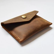 Edc túi xách tay công cụ handmade purse lớp đầu tiên da gói thẻ da thẻ kinh doanh lái xe gói bộ thẻ