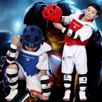 Thiết bị bảo vệ cánh tay Taekwondo bảo vệ thiết bị bảo vệ loại trò chơi bảo vệ trẻ em mắt cá chân bảo vệ cổ tay găng tay trang bị xà cạp - Taekwondo / Võ thuật / Chiến đấu dụng cụ tập võ taekwondo