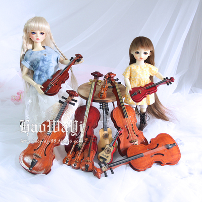 taobao agent Bjd doll photography props musical instrument handmade instrument guitar ukulele piano