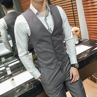 Серый жилет+брюки