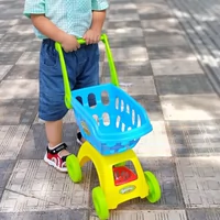 Cắt bánh trái cây nhạc trẻ em chơi nhà mua sắm xe đẩy kết hợp trai gái kết hợp giỏ cắt búp bê đồ chơi thông minh