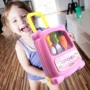Trẻ em chơi nhà đồ chơi xe đẩy hành lý nấu ăn mô phỏng chơi nhà đồ chơi bé vali nhà bếp bộ do choi