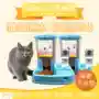 Cửa hàng thú cưng tự động cho mèo ăn mèo đôi bát ăn nước đôi sử dụng một vật nuôi nhỏ cần thiết hàng ngày - Cat / Dog hàng ngày Neccessities 	bát ăn đôi cho mèo	