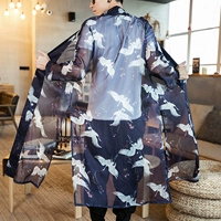 Trung Quốc tang phù hợp với cải thiện hanfu Trung Quốc phong cách người đàn ông áo choàng quốc gia trang phục trang phục trang phục áo choàng mùa hè áo choàng bộ đồ truyền thống