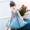 2018 mới cho bé gái thời trang Hàn Quốc mùa hè màu xanh trang phục trẻ em trang phục công chúa váy dạ hội bé gái