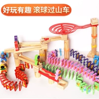 Khối nội tạng domino rung đồ chơi giáo dục trẻ em 3-5-6 tuổi thẻ mã 100 viên nam và nữ - Khối xây dựng đồ chơi trẻ em thông minh