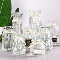 Trang trí bình hoa nhỏ tươi sáng tạo nước nhà bình hoang dã trang trí đơn giản Kính châu Âu thanh lịch - Vase / Bồn hoa & Kệ chậu treo trồng cây