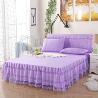 Giường bao gồm giường váy full bed bìa giường váy mảnh duy nhất công chúa váy ren loại non-slip ruffle 1.8x2.0 m giường váy giường