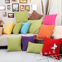 Có thể được tùy chỉnh cho bất kỳ kích thước rắn màu vải nhung gối trở lại da sofa giường đệm xe gối gối sofa cao cấp