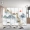 Màn hình Bắc Âu phòng khách vách ngăn hiện đại tối giản gấp di động vải trượt hai mặt văn phòng thời trang gấp màn hình - Màn hình / Cửa sổ bức bình phong gỗ