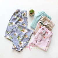 Mùa xuân và mùa hè mỏng cotton cotton lụa nữ nhà quần cotton nam cotton cao eo mềm mại quần ngủ lỏng lẻo gần - Quần tây quần túi hộp nữ