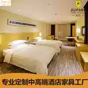 Nội thất khách sạn Bàn TV căn hộ khách sạn nội thất tiêu chuẩn phòng đầy đủ bộ bàn ghế tùy chỉnh giường mềm gói phòng đơn giường - Nội thất khách sạn