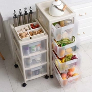 Kệ bếp loại ngăn kéo sàn nhiều lớp rau quả giỏ nhựa giỏ rau nhỏ lưu trữ đồ chơi giỏ lưu trữ - Trang chủ