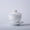 Gạch vỏ bát sứ trắng bóng xanh ngọt men trắng Jingdezhen tinh khiết tay kung fu bộ trà bát lily - Trà sứ