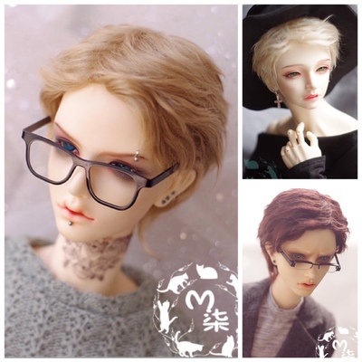 taobao agent BJD doll uses Mahai's hair wig short hair and anti -hair inch 6 cents 4 points, giant baby 3 -point uncle milk tea brown gold spot