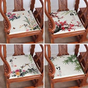 Meilan tre và hoa cúc hiện đại Trung Quốc đệm cổ điển gỗ gụ sofa đệm pad ăn ghế pad dày bọt ghế đệm tùy chỉnh