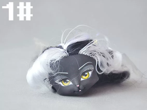 Настоящая манекен-корова Monster High Slutter Monster High School Cat Woman Head Carving Doll Аксессуары Макияж Голова Макияж Глава B3