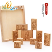 Con Huarongdao trí tuệ khối xây dựng điện đồ chơi bằng gỗ trượt câu đố cha mẹ và con trò chơi 3-6 tuổi và cao hơn 1 món quà