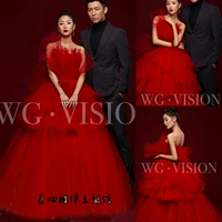 Красный бюстгальтер-топ подходит для фотосессий, свадебное платье, одежда для влюбленных, в корейском стиле