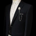 ghim cài áo vest nam Chanel Phù hợp với nam giới trâm cài châu Âu, Mỹ, Nhật Bản và Hàn Quốc dây chuyền dài phù hợp với pin vest khóa pin huy hiệu dây chuyền trang trí nam thời trang cài áo vest Trâm cài