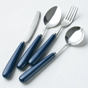 Cybil xanh xanh bộ đồ ăn phương tây ba mảnh phù hợp với bữa ăn muỗng nĩa sirloin răng cưa dao gạo muỗng súp muỗng nĩa
