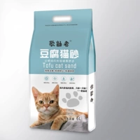 Зеленый чай тофу кот песок 6l пыль пыли -без тофу песчаный шлак Оригинальный зеленый чай вода персиковой кот продукты кошка песок