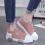 Giày mùa thu mới của phụ nữ học sinh trung học cơ sở Giày vải lớn giày Đông lớn học sinh trung học Hàn Quốc giày thường nữ giày phẳng giày sandals nữ