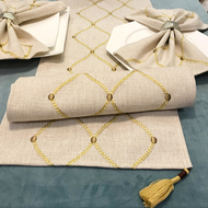 Bông kẻ trộm thêu bảng vải set Mỹ hiện đại Châu Âu bảng cờ đa chức năng bìa khăn ghế cover quay lại