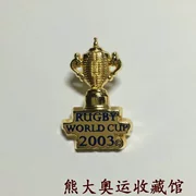 Huy hiệu Cúp vàng World Cup bóng bầu dục New Zealand 2003 Cup vàng Weber