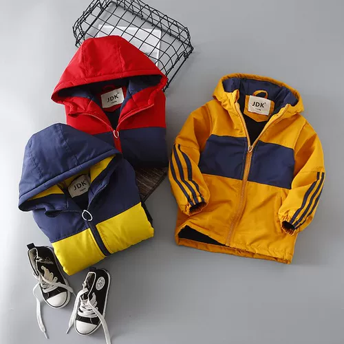 Детская стеганая бархатная куртка для мальчиков для отдыха, зимняя одежда, детская одежда, подходит для подростков