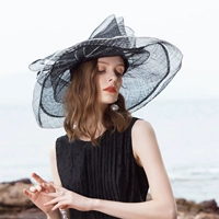 EE Новая пляжная шляпа Женская летняя льняная солнцезащитная крем солнце