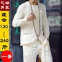 Trung quốc phong cách Trung Quốc người đàn ông béo linen Tang phù hợp với cộng với phân bón XL bông và vải lanh phù hợp với Hanfu trang phục dân tộc nam GI bộ thổ cẩm