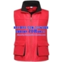 Áo vest nam màu đỏ làm việc quần áo ấm tình nguyện viên túi ba chiều tay nghề an ninh áo bông - Áo thể thao áo khoác sát nách nữ