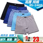 [5 nạp] đồ lót nam cotton boxer cotton trung niên cao eo kích thước lớn loose quần short vuông đầu