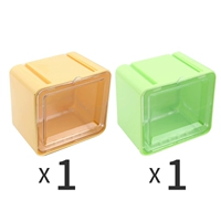 Зеленый+желтый отправляет наклейки каждый