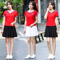 Trang phục khiêu vũ vuông mùa hè mới Oder cotton khiêu vũ thể thao váy ngắn tay hai mảnh phù hợp với thể dục - Trang phục thể thao bộ thể thao adidas nữ