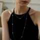 Серебряный длинный