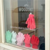 Милые коралловые бархатные демисезонные перчатки, демисезонный удерживающий тепло бархатный комплект