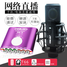 k歌/直播声卡套装 电脑pk3外置声卡套装安卓苹果手机直播声卡台式机笔记本唱歌主播