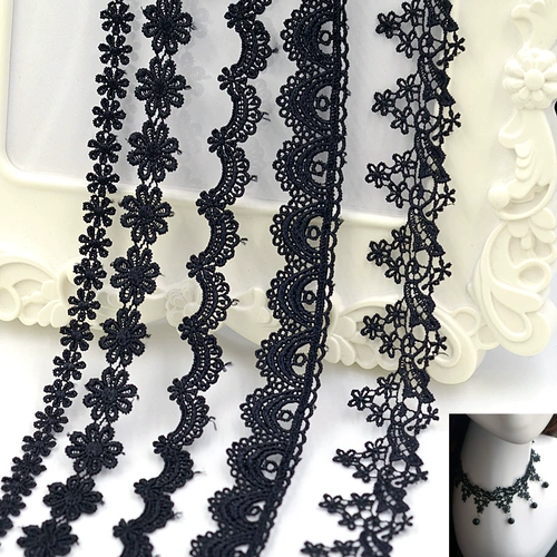 Кружевной аксессуар для волос ручной работы для невесты, одежда, черное украшение для ногтей в форме цветка, 16 года, кружевное платье, в цветочек