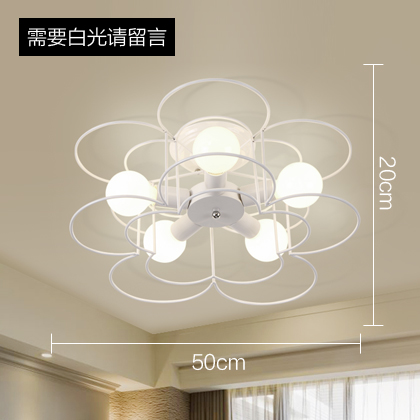 Five White Heads With 9W Led Warm LightNorthern Europe Simplicity Modeling lamp Ceiling lamp living room lamps Iron art a chandelier Children's room bedroom room lamps and lanterns restaurant Lighting