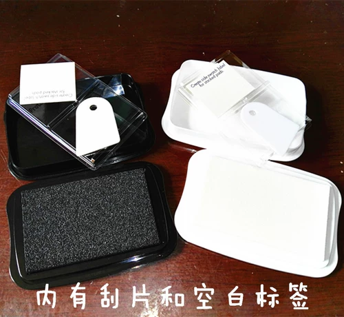 Японская импортная лунная кошка Цукинеко Стазон Металлическая пустая белая печать грязевая коробка черно -белая коробка